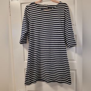 Navy and white stripe tunic/dress